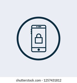 Smartphone icon vector on white background - Vector