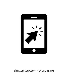 Smartphone icon vector on white background