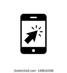 Smartphone icon vector on white background