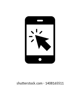 Smartphone icon vector on white background