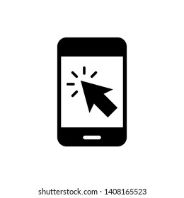 Smartphone icon vector on white background
