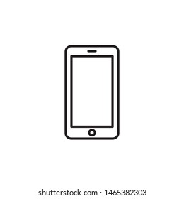 Smartphone icon vector on white background