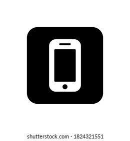 Smartphone icon vector on white background