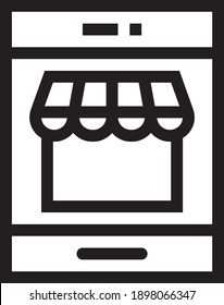 smartphone icon vector on white background