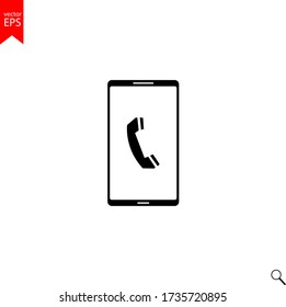 Smartphone icon vector, phone, mobile, sign