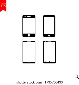 smartphone icon vector, phone, sign