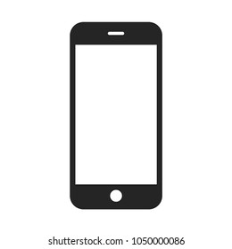 Smartphone icon vector, phone symbol. Mobile pictogram, flat vector sign isolated on white background. Simple vector illustration for graphic and web design.