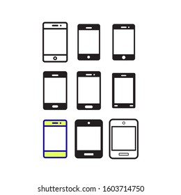 Smartphone icon vector in set style design