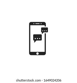 signo vector smartphone aislado para diseño gráfico y web. plantilla de símbolo de smartphone color editable en fondo blanco.