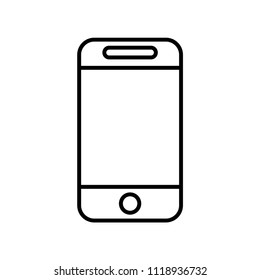 Smartphone icon vector icon. Simple element illustration. Smartphone symbol design. Can be used for web and mobile.