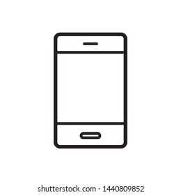 smartphone icon vector in simple style