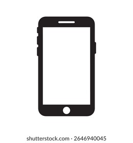 Smartphone Icon Vector Solid Glyph Of A Modern Mobile Phone Device Cellphone Symbol For Communication Technology And Application Interface Graphic