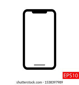 Smartphone icon for website, infographic, mobile app isolated on white background