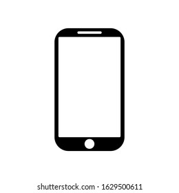 smartphone icon with a white background