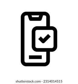 Smartphone-Icon für Ihre Website, Ihr Handy, Ihre Präsentation und Ihr Logo-Design.
