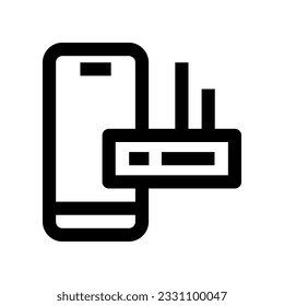 smartphone icon for your website, mobile, presentation, and logo design.