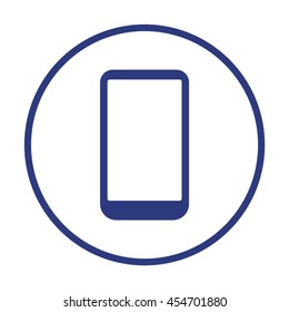 Smartphone   icon.Flat design.  