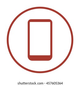 Smartphone   icon.Flat design.  
