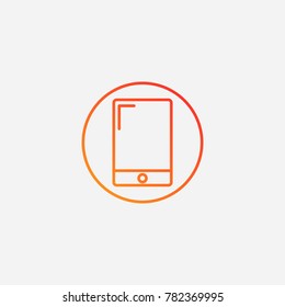 Smartphone icon.gradient illustration isolated vector sign symbol
