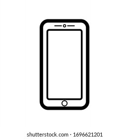 smartphone icon,mobile phone vector illustration - high quality