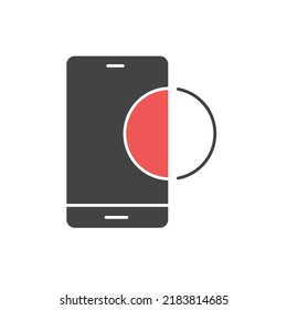 Iconos de Smartphone elementos vectoriales para web infográfica