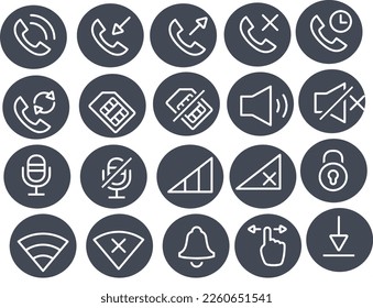 Smartphone-Icons Vektordesign-Chat