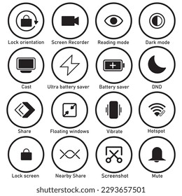 SmartPhone Icons Vector Image Illustration