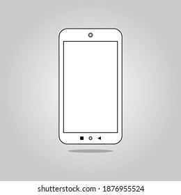 Iconos de Smartphone.Smartphone con pantalla vacía para presentar tu aplicación, diseño. Ilustración vectorial.