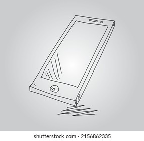 Iconos de Smartphone.Smartphone con pantalla vacía para presentar tu aplicación, diseño.