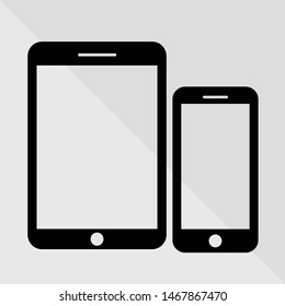 smartphone icon,Tablet Icon, vector format for web and mobile use