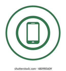 Smartphone  icon,vector. Flat design.  