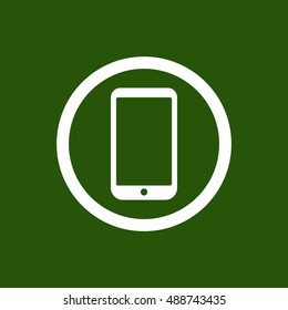 Smartphone  icon,vector. Flat design.  