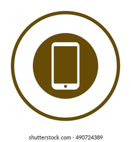 Smartphone  icon,vector. Flat design.  