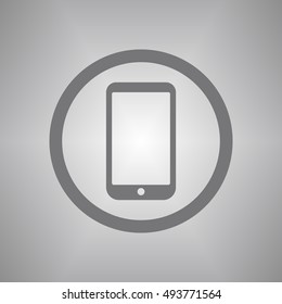 Smartphone  icon,vector. Flat design.  