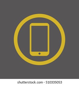 Smartphone  icon,vector. Flat design.  