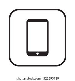Smartphone  icon,vector. Flat design.  