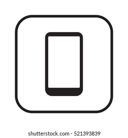 Smartphone   icon,vector. Flat design.  