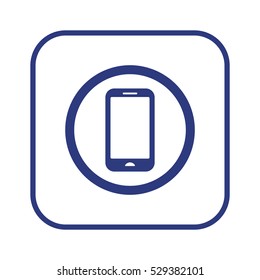 Smartphone  icon,vector. Flat design.  