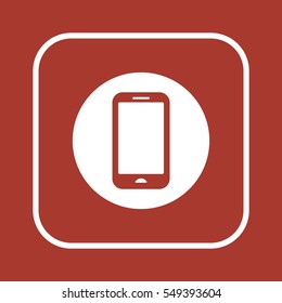 Smartphone  icon,vector. Flat design.  