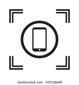 Smartphone  icon,vector. Flat design.  