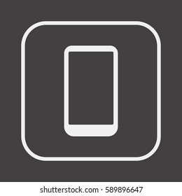 Smartphone   icon,vector. Flat design.  