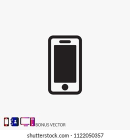 smartphone icon,vector illustration