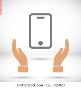 smartphone icon,vector illustration