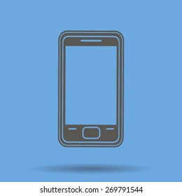 smartphone icon,vector illustration