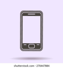 smartphone icon,vector illustration