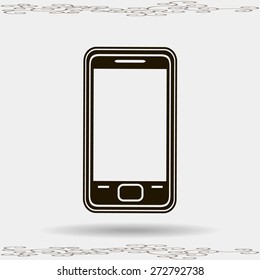 smartphone icon,vector illustration