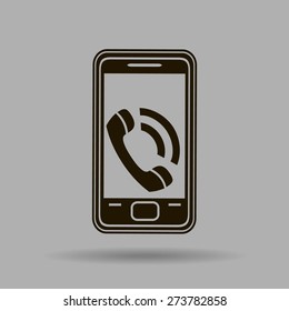 smartphone icon,vector illustration