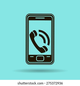 smartphone icon,vector illustration