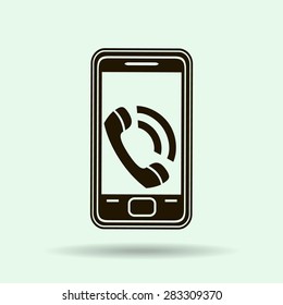 smartphone icon,vector illustration