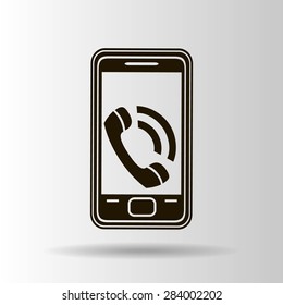smartphone icon,vector illustration